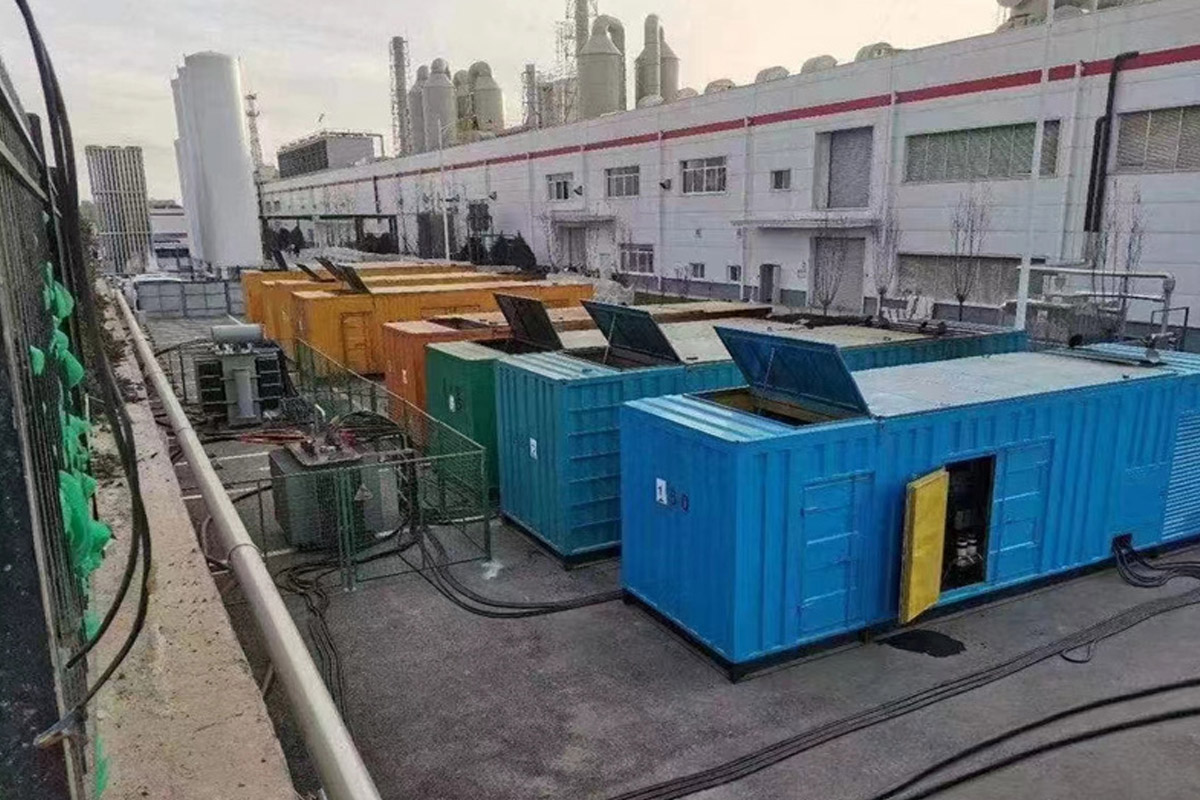 清流发电机租赁施工现场